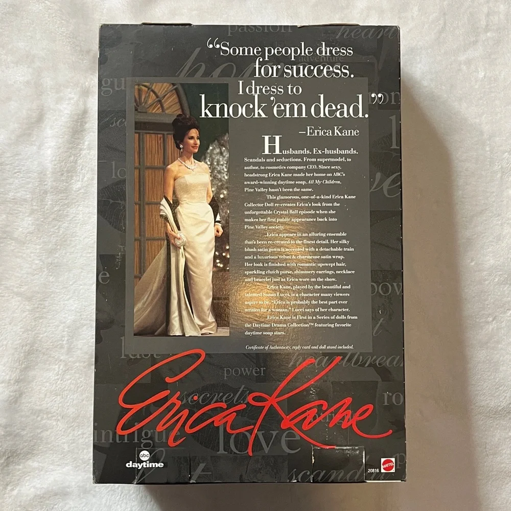 Erica Kane Doll in Elegant Black and White Gown